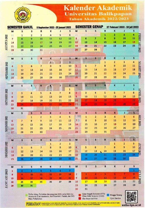 Kalender Akademik Semester Ganjil & Genap Tahun Akademik 2022 - 2023